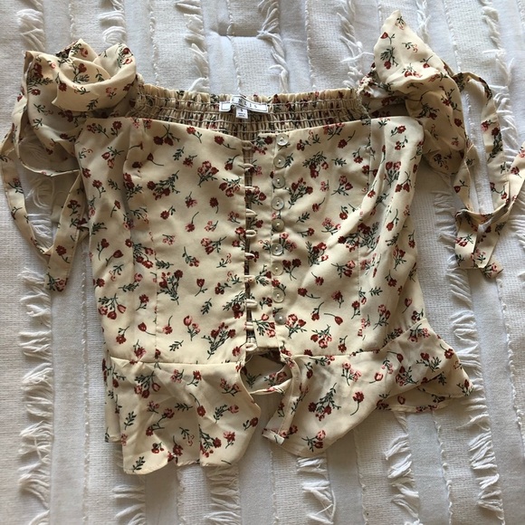 NWT $118 Senlis Renee Button Up Short Sleeve Top - Picture 7 of 9